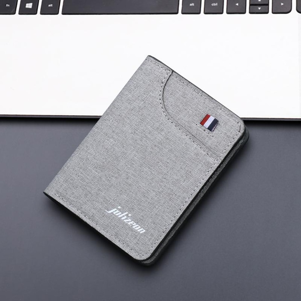 Ultrathin Minimalist Mens Wallet Slim Leather Card Holder With Money Clip For Men 5