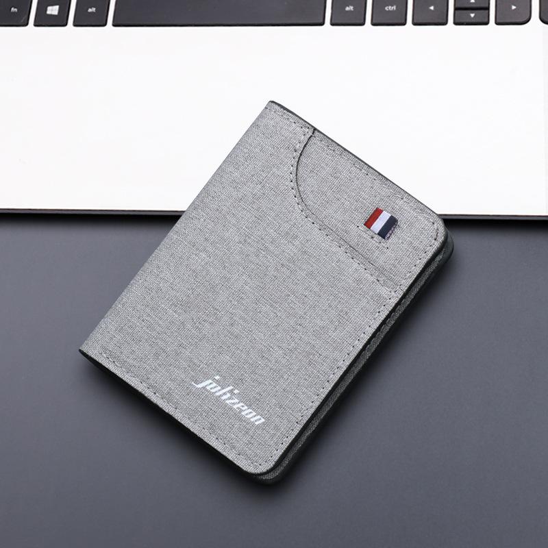 Ultrathin Minimalist Mens Wallet Slim Leather Card Holder With Money Clip For Men 5