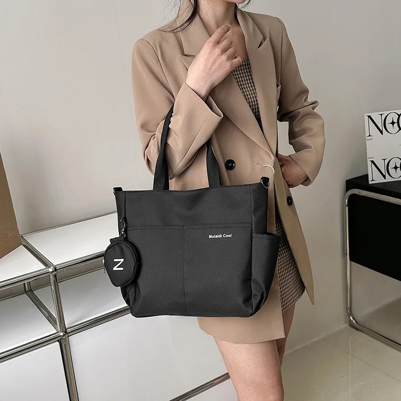 Canvas Crossbody Bag For Women Casual Shoulder Tote Messenger Handbag For Daily Use And School 2