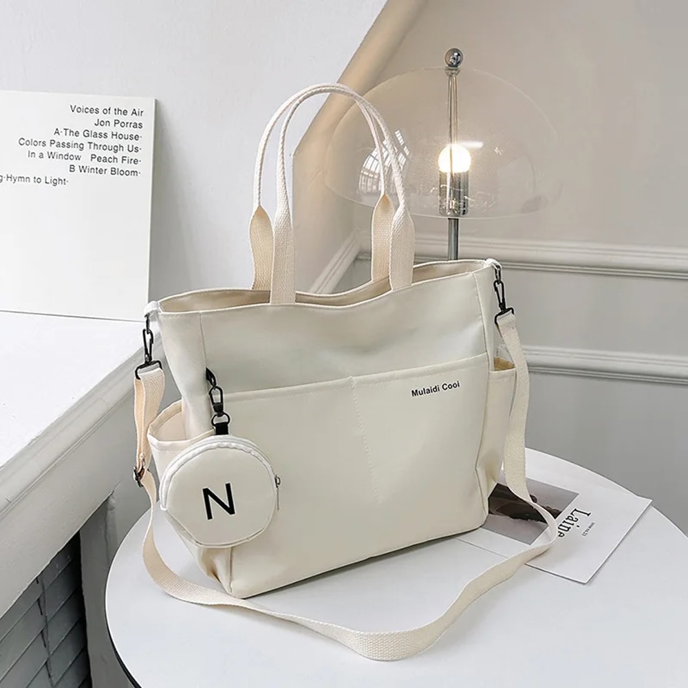 Canvas Crossbody Bag For Women Casual Shoulder Tote Messenger Handbag For Daily Use And School 5