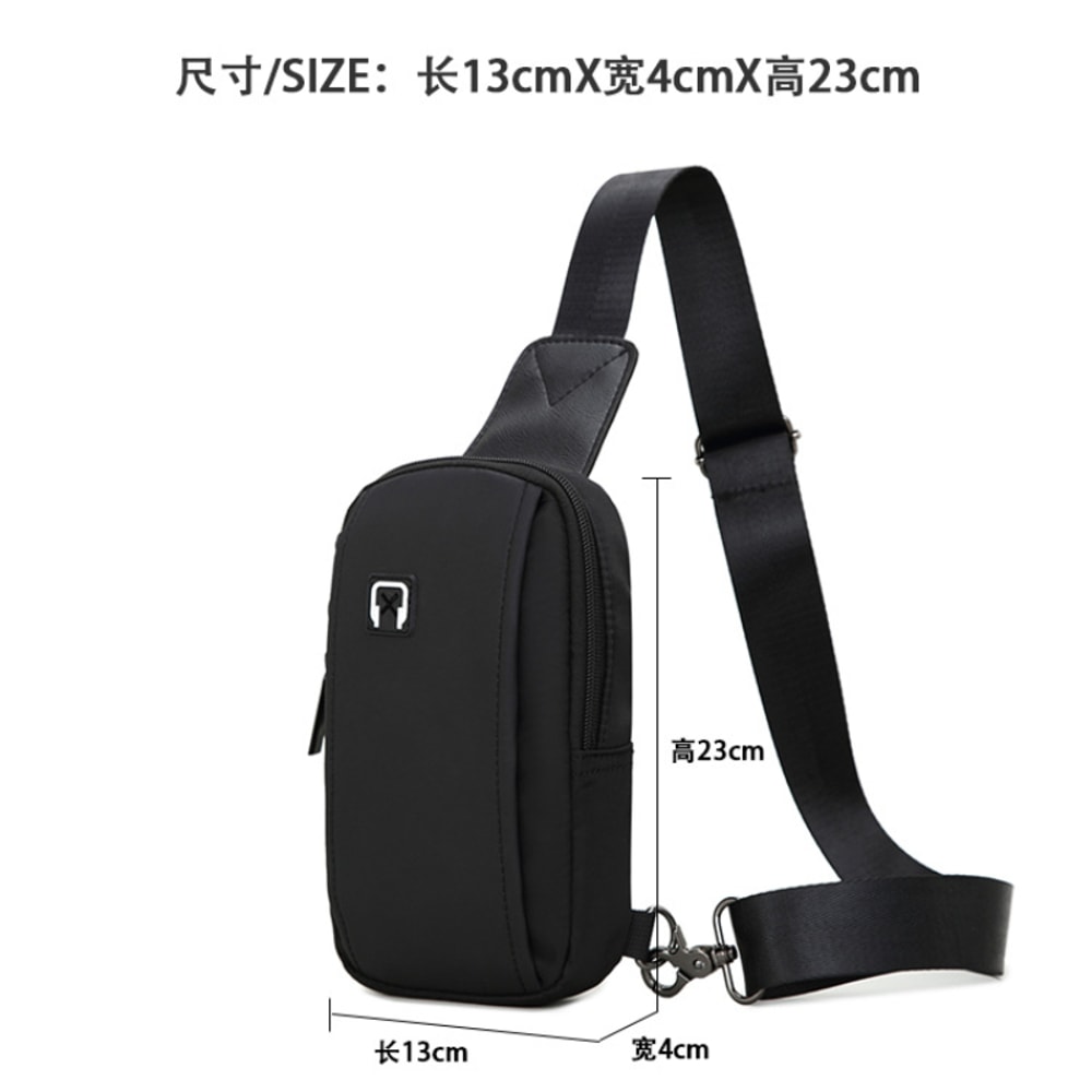 Mens Chest Bag Lightweight Crossbody Sling Bag in Durable Oxford Cloth for Travel Sports & Everyday Carry