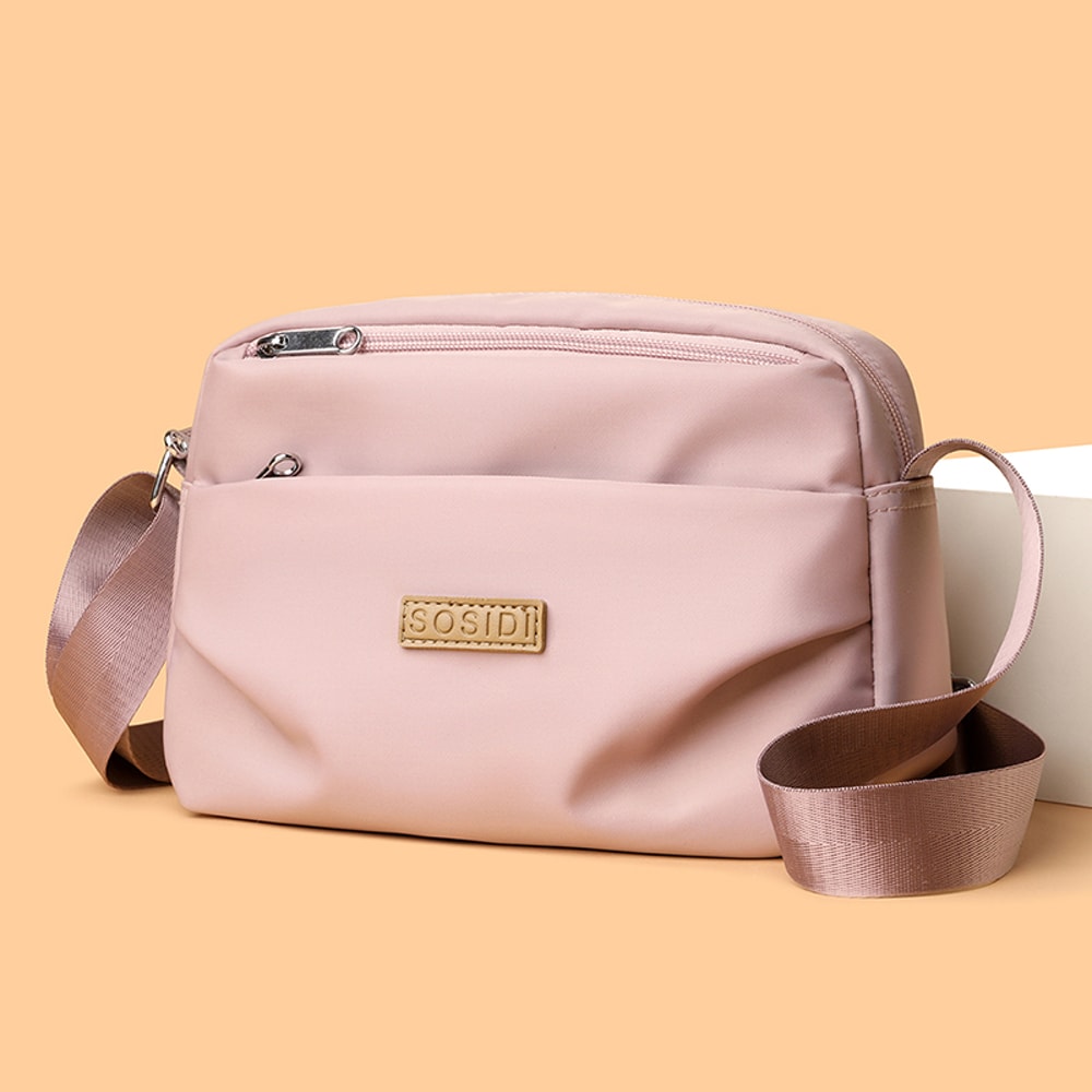 Largecapacity Womens Office Backpack Waterproof Nylon Bag With Multi Compartment Design Trendy Sing 8