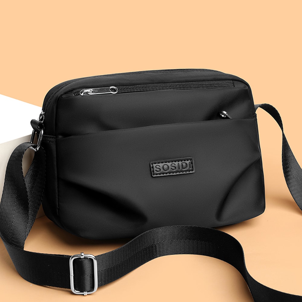 Largecapacity Womens Office Backpack Waterproof Nylon Bag With Multi Compartment Design Trendy Sing 9