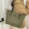 Womens Large Capacity Corduroy Shoulder Tote Bag Stylish Comfortable Work Commuting Bag 0
