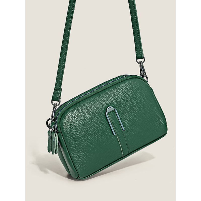 Luxury Genuine Leather Crossbody Messenger Bag For Women Elegant Shoulder Bag Phone Clutch 7