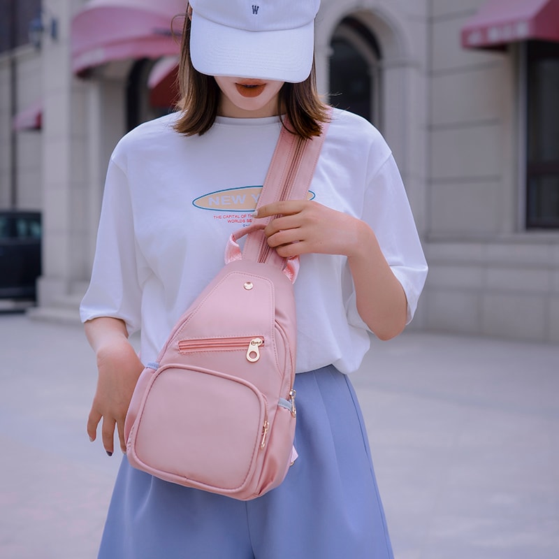 Fashionable Womens Oxford Crossbody Chest Bag Stylish Functional One Shoulder Messenger Bag 1