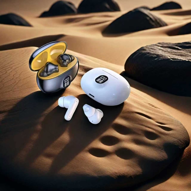 TWS Wireless Gaming Headphones With Microphone Noise Reduction High Fidelity Bass Earphones 1