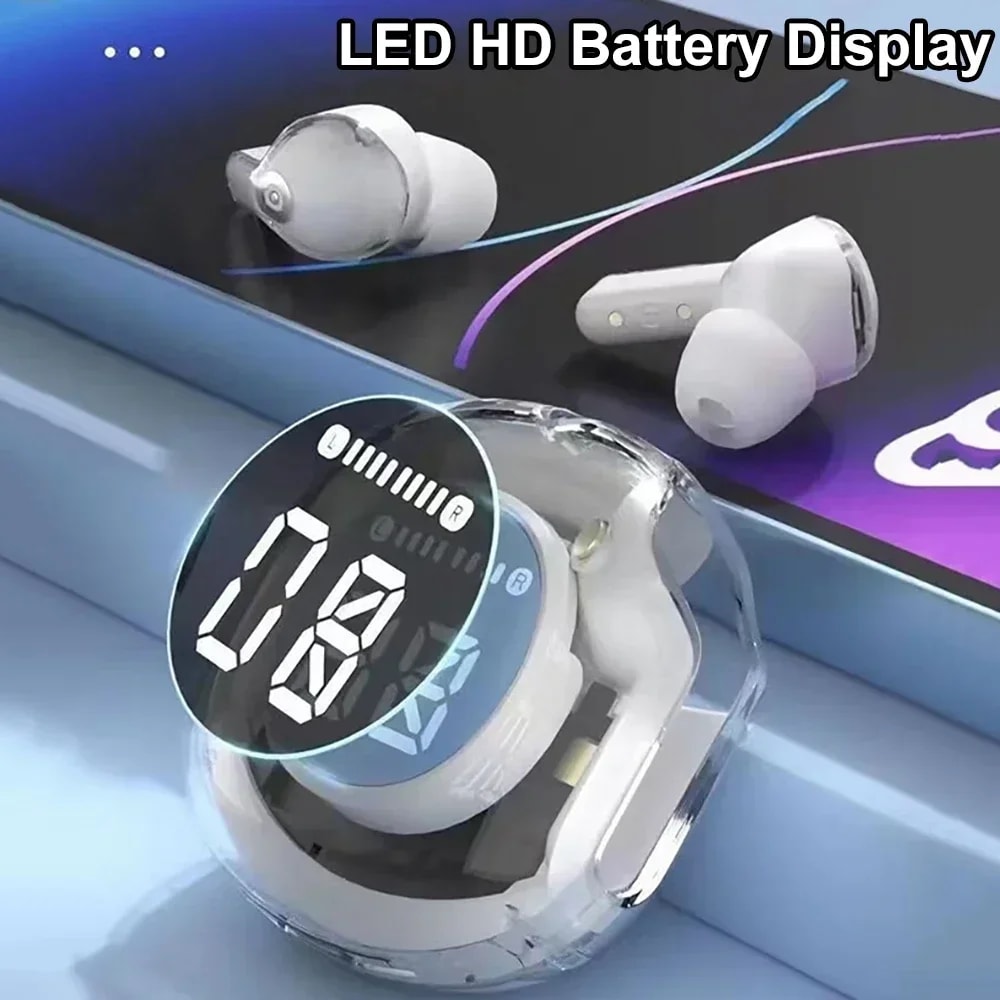 Wireless Bluetooth Headphones with Stereo Sound Bluetooth Earbuds for Clear Calls & Music