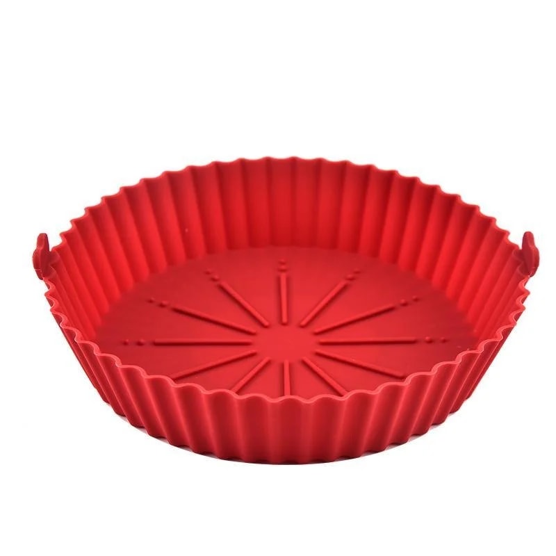 Premium Air Fryer Silicone Basket Liners Reusable Non Stick Pot Parchment Paper Replacement 8