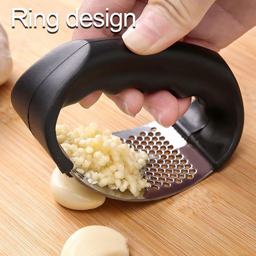 Stainless Steel Garlic Press Mincer Durable Manual Garlic Crusher for Effortless Chopping and Crushing