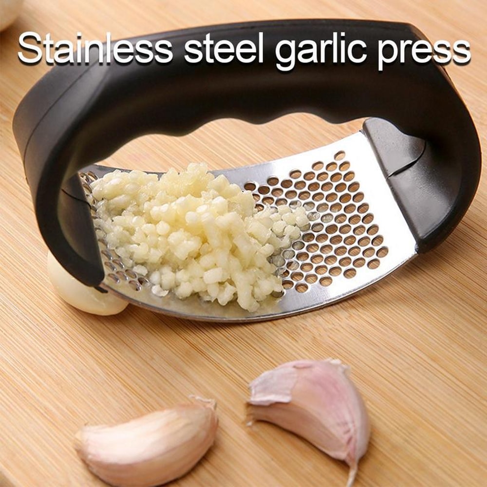 Stainless Steel Garlic Press Mincer Durable Manual Garlic Crusher for Effortless Chopping and Crushing