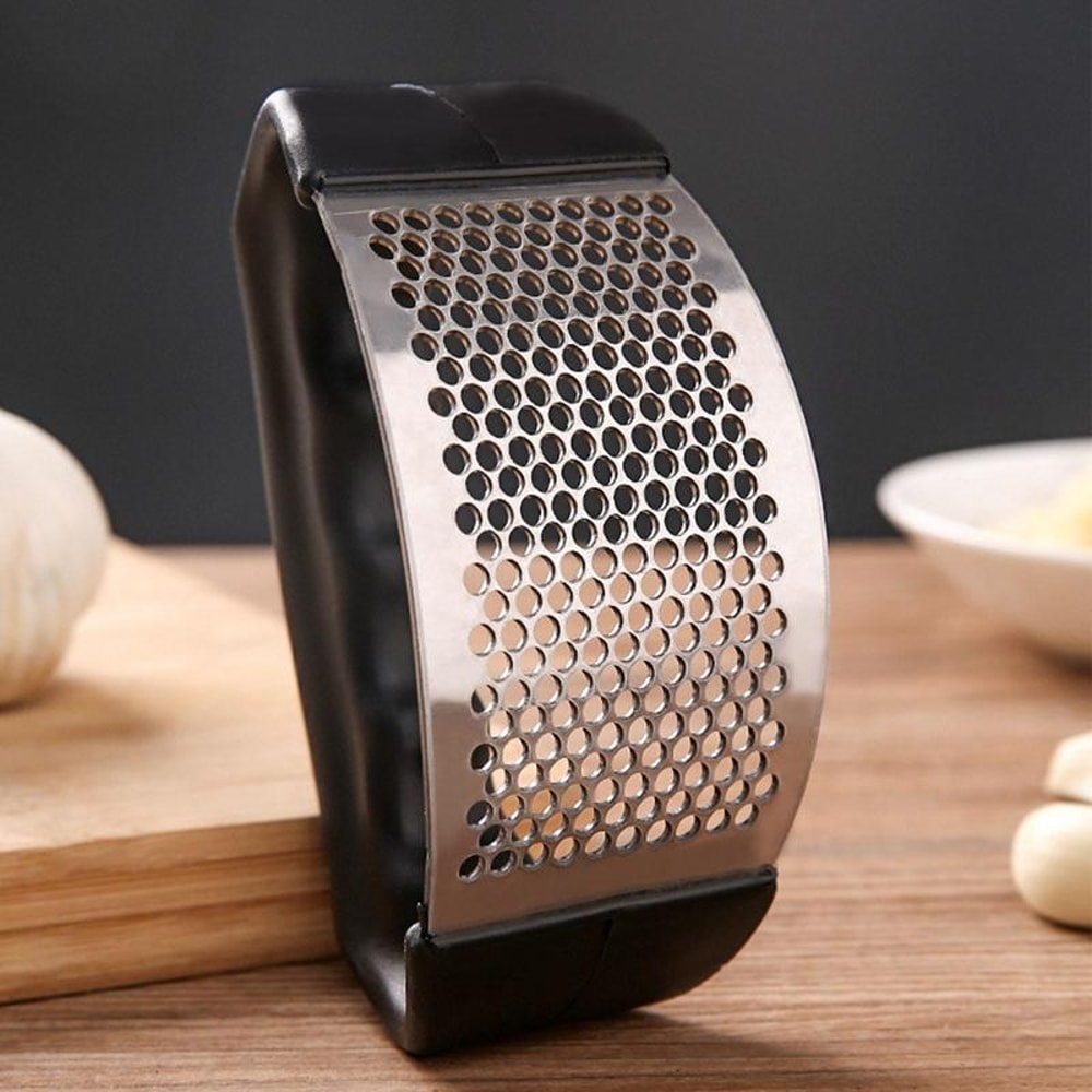 Stainless Steel Garlic Press Mincer Durable Manual Garlic Crusher for Effortless Chopping and Crushing