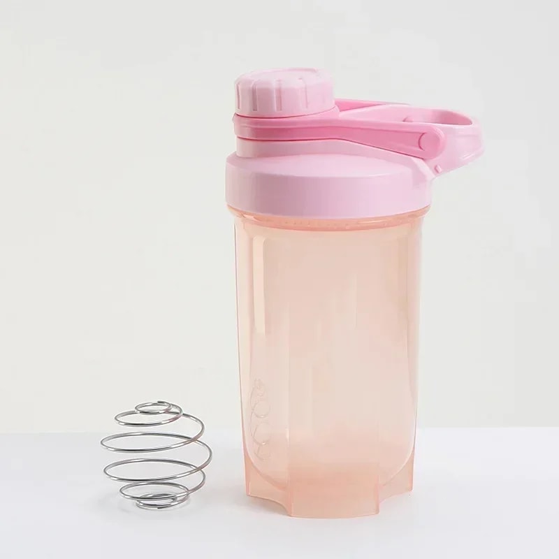 Leak Proof Protein Shaker Bottle BPA Free Plastic Sports Water Bottle For Fitness Daily Hydration 5