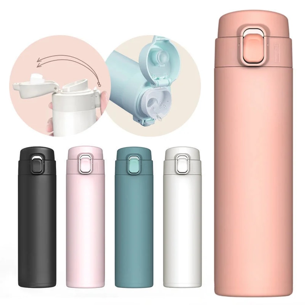 Stainless Steel Insulated Vacuum Flask Water Bottle Hot & Cold Travel Mug