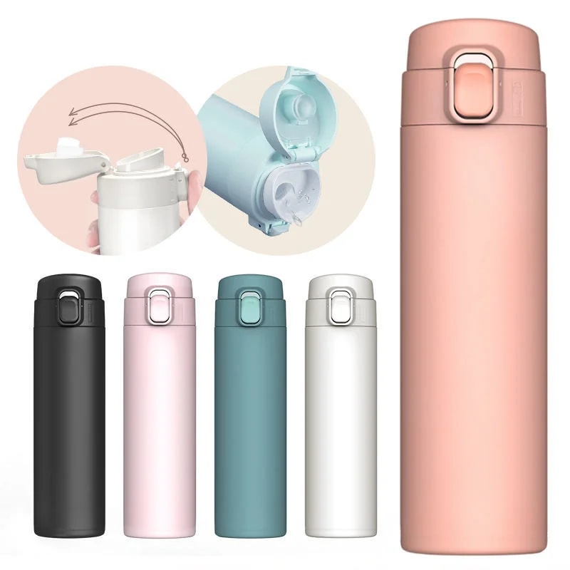 Stainless Steel Insulated Vacuum Flask Water Bottle Hot & Cold Travel Mug