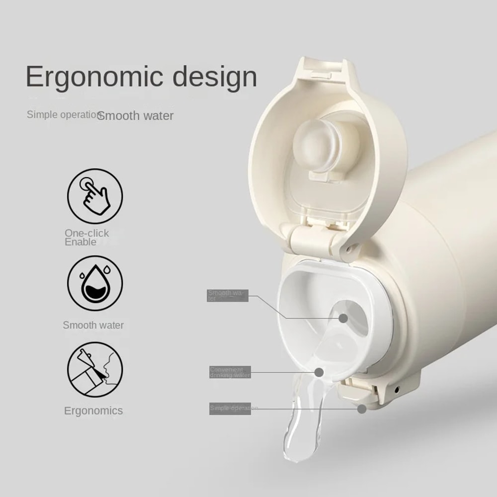 Stainless Steel Insulated Vacuum Flask Water Bottle Hot & Cold Travel Mug