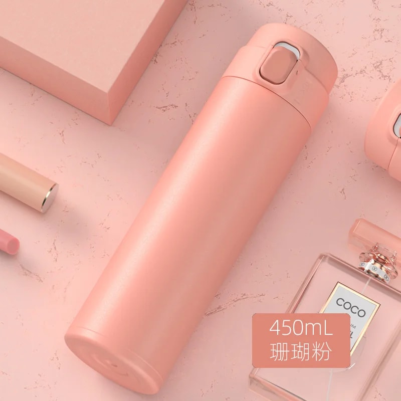 Stainless Steel Insulated Vacuum Flask Water Bottle Hot & Cold Travel Mug