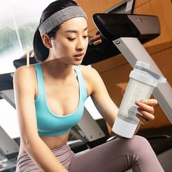 leak proof shaker bottle for protein shakes travel friendly sports cup for pre workout & fitness