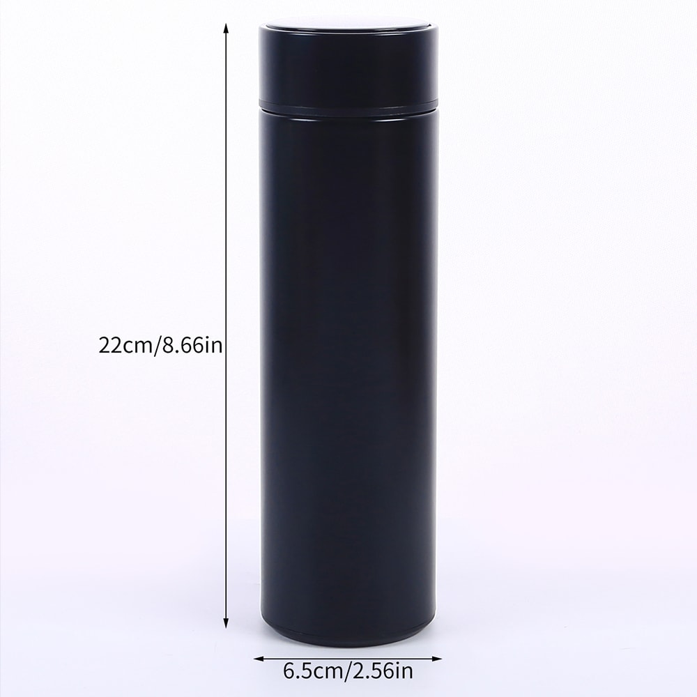 Smart Water Bottle with LED Temperature Display Stainless Steel Insulated Water Flask & Tea Infuser