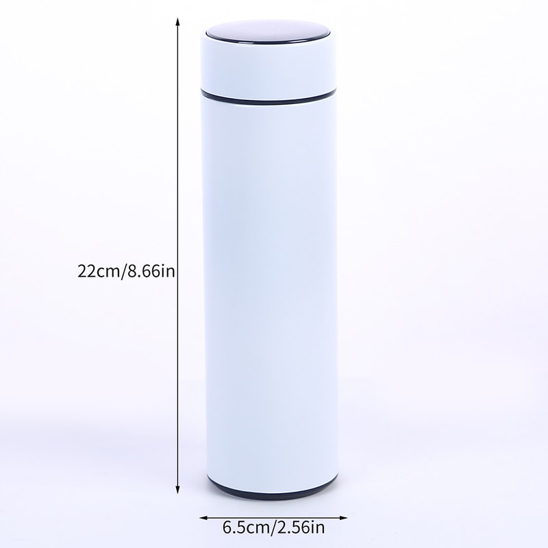 Smart Water Bottle with LED Temperature Display Stainless Steel Insulated Water Flask & Tea Infuser