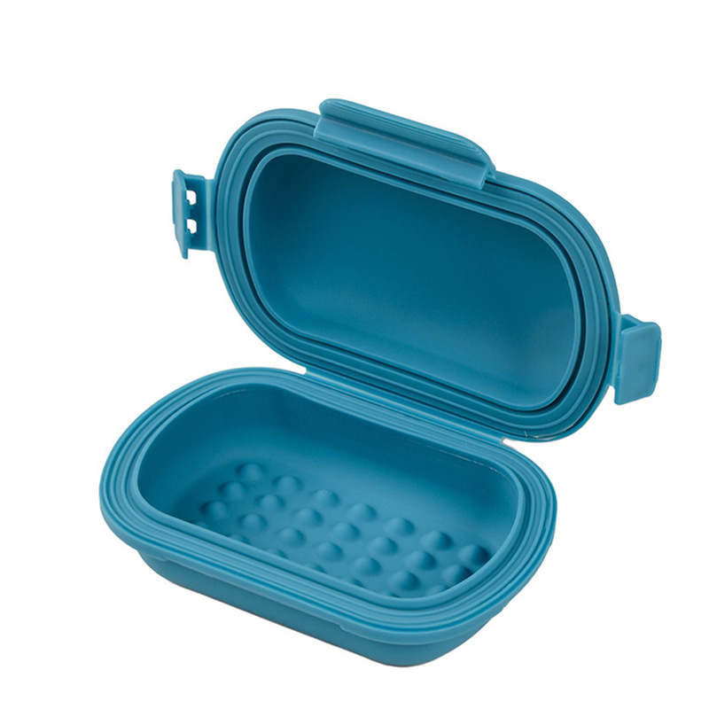 Portable Travel Soap Box With Lid Leakproof Drainage Case For Business Trips 4