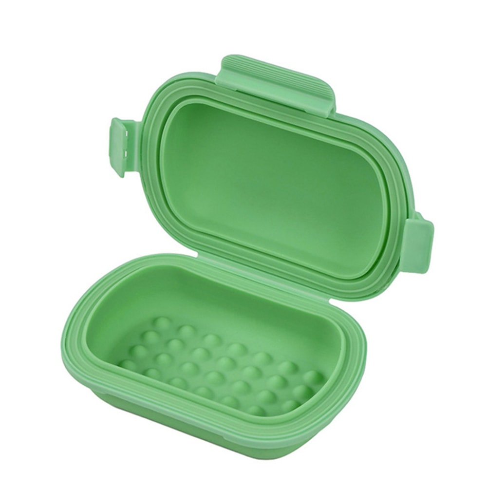 Portable Travel Soap Box With Lid Leakproof Drainage Case For Business Trips 5