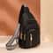 Fashionable Retro Womens Bag PU Leather Crossbody Chest Bag With Zipper 0