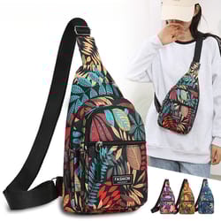 new multi functional womens crossbody chest bag casual & lightweight oxford cloth sports wallet
