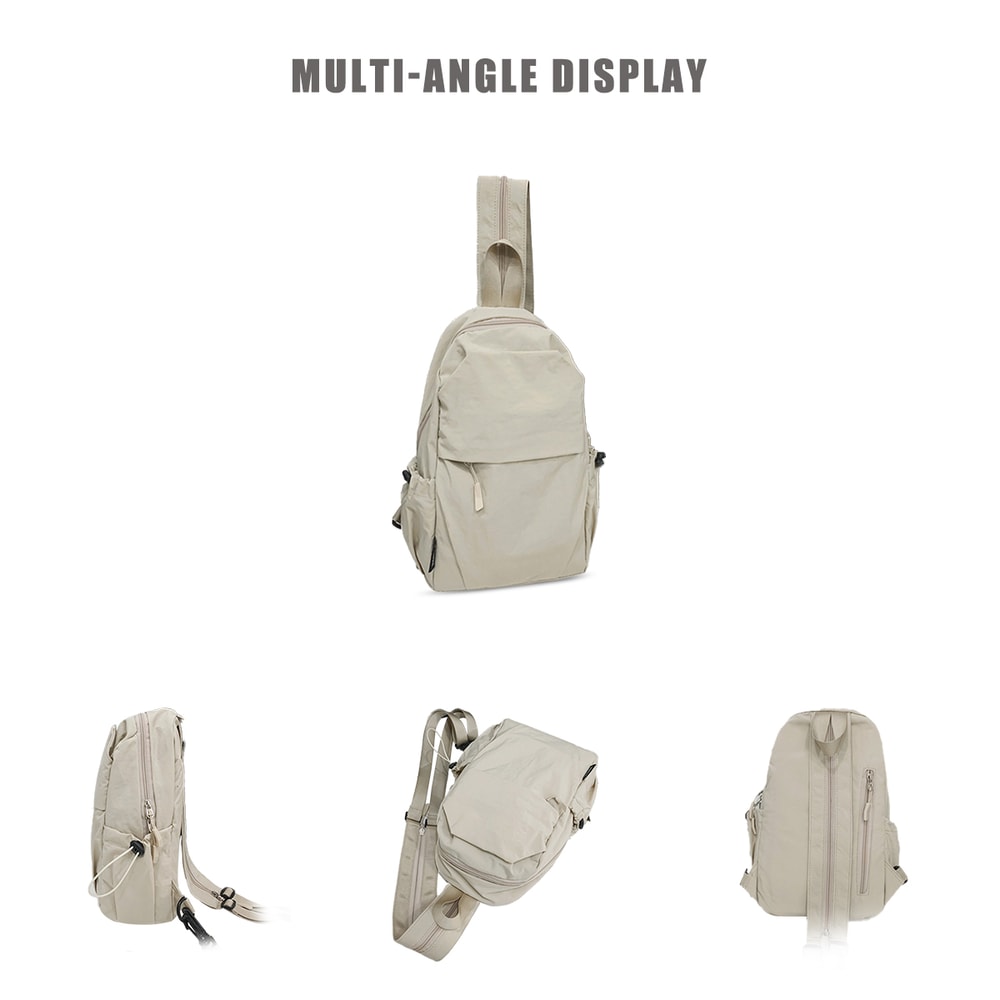 Lightweight Hiking Sling Bag For Men Women With USB Charging Port RFID Blocking 1