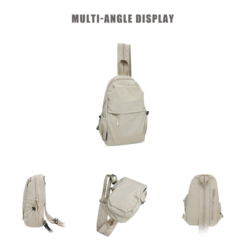 Lightweight Hiking Sling Bag For Men Women With USB Charging Port RFID Blocking 1