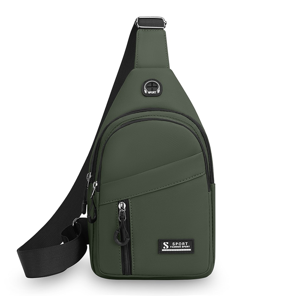 Adjustable Crossbody Bag For Men Women Durable Hiking Travel Sports Chest Backpack 5