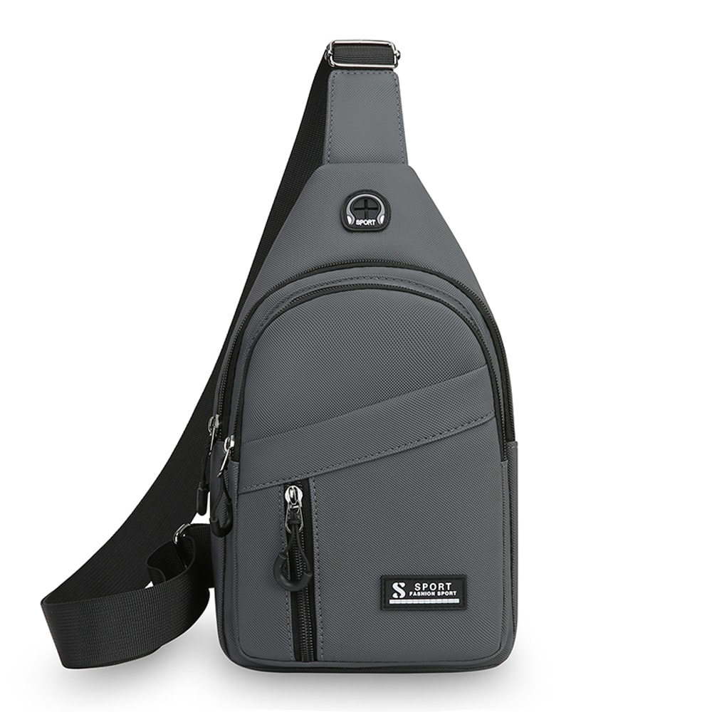 Adjustable Crossbody Bag For Men Women Durable Hiking Travel Sports Chest Backpack 6