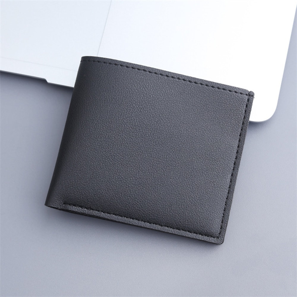 Mens PU Leather Slim Wallet Stylish Compact Credit Card Holder For Business 5