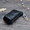 Mens Genuine Cow Leather Key Pouch Zipper Keychain Case For Car Home Keys Stylish Key Holder For M 7