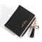 Fashion Womens RFID Wallet With Tassel Stylish Mini Zipper Coin Purse Small Leather Card Holder For 5