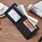 Compact PU Leather Mens Wallet Stylish Matte Leather Card Holder For Easy Organization 3