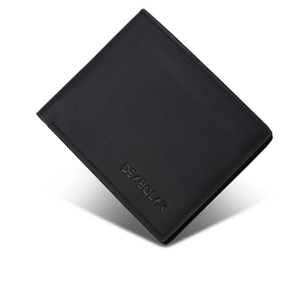 Compact PU Leather Mens Wallet Stylish Matte Leather Card Holder For Easy Organization 5