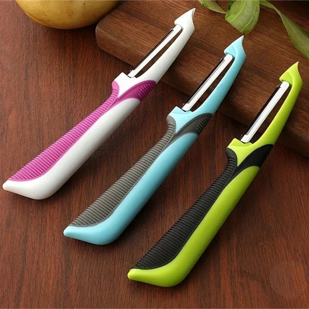 Multifunctional Stainless Steel Peeling Knife With Anti Slip Handle For Efficient Kitchen Use 0