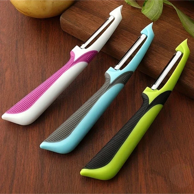 Multifunctional Stainless Steel Peeling Knife With Anti Slip Handle For Efficient Kitchen Use 0