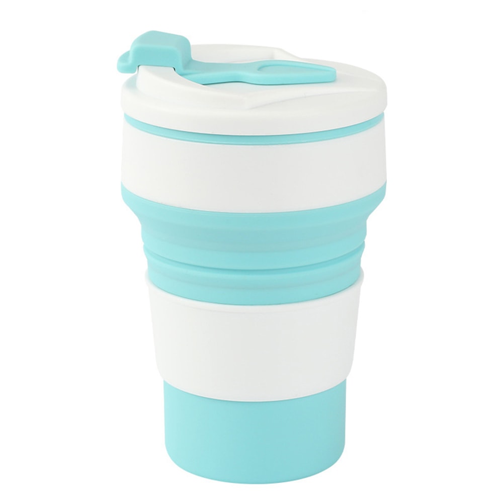 Food Grade Silicone Folding Cup With Lid Reusable Portable Coffee Cup For Hot Drinks Perfect For Tr 6