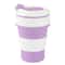 Food Grade Silicone Folding Cup With Lid Reusable Portable Coffee Cup For Hot Drinks Perfect For Tr 7