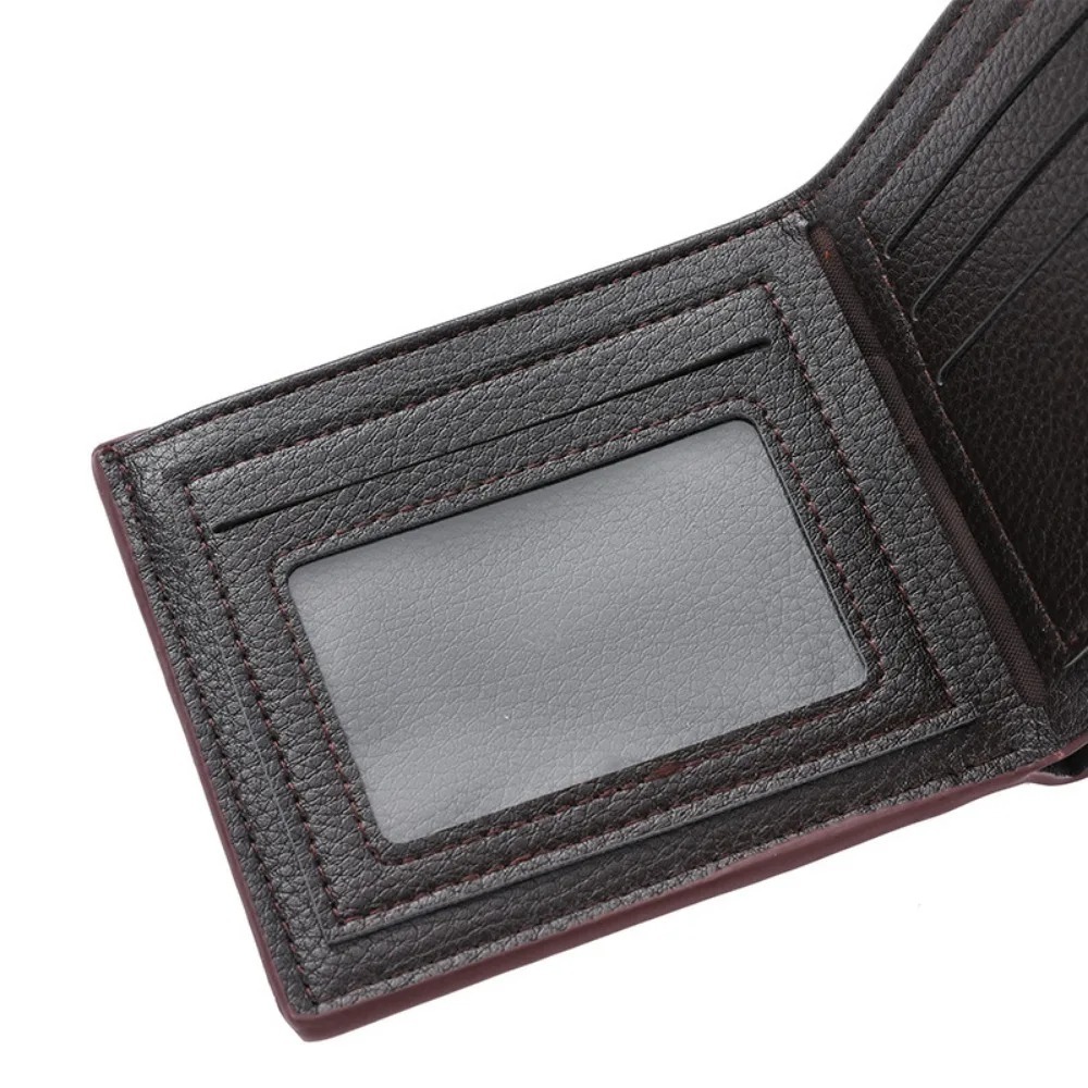 Classic Retro Short Wallet For Men Waterproof Credit Card Holder With Coin Pocket 1