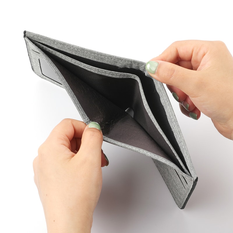 Mens Canvas Wallet Casual Double Fold Photo Card Holder Short Wallet 3