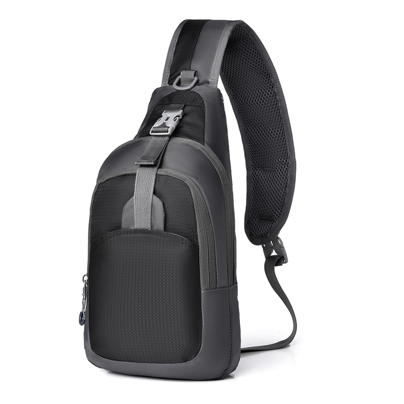 Lightweight Crossbody Chest Bag With Adjustable Strap Ideal For Hiking Travel 1