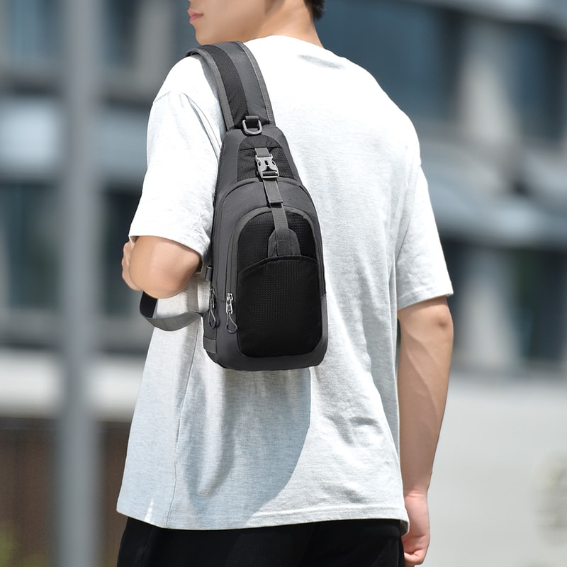 Lightweight Crossbody Chest Bag With Adjustable Strap Ideal For Hiking Travel 4