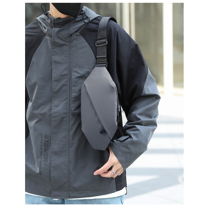 New Multifunctional Chest Bag For Men Trendy Outdoor Sports Crossbody Waist Bag 2