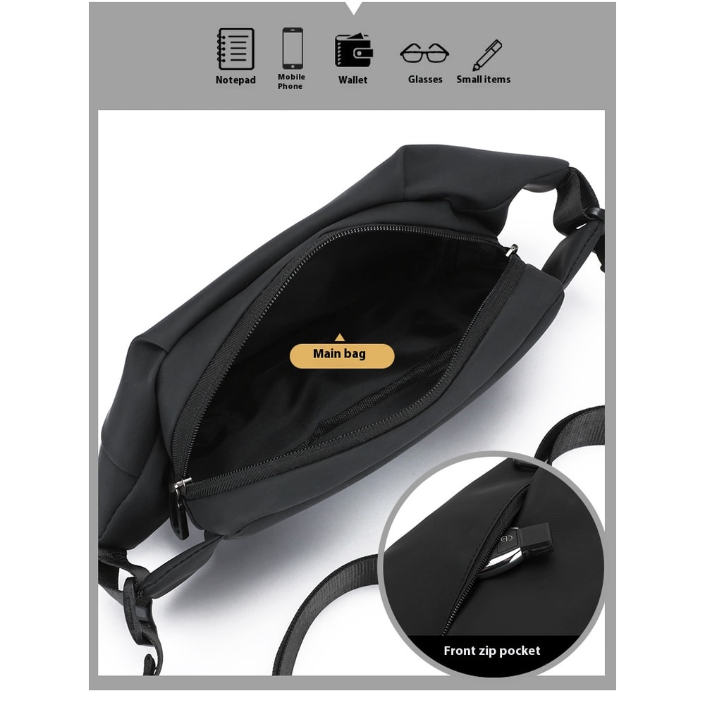 New Multifunctional Chest Bag For Men Trendy Outdoor Sports Crossbody Waist Bag 4