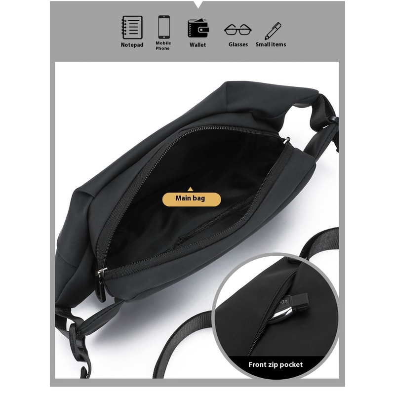 New Multifunctional Chest Bag For Men Trendy Outdoor Sports Crossbody Waist Bag 4