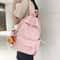 Waterproof Nylon Laptop Backpack For Teenage Girls Women Cute Pink Black Travel Schoolbag Unisex 1