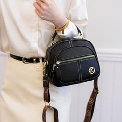 luxury womens shoulder bag large capacity multiple compartments hard shell handbag for commuting